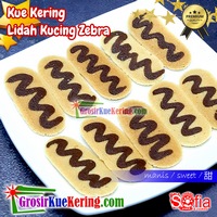 Kue Lidah Kucing Zebra Sofia Premium (stoples +-340g)