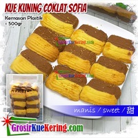 Kue Kuning Coklat Sofia Kemasan (plastik +-500gr)