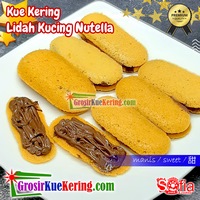 Kue Lidah Kucing Nutella Sofia Premium (stoples +-340g)