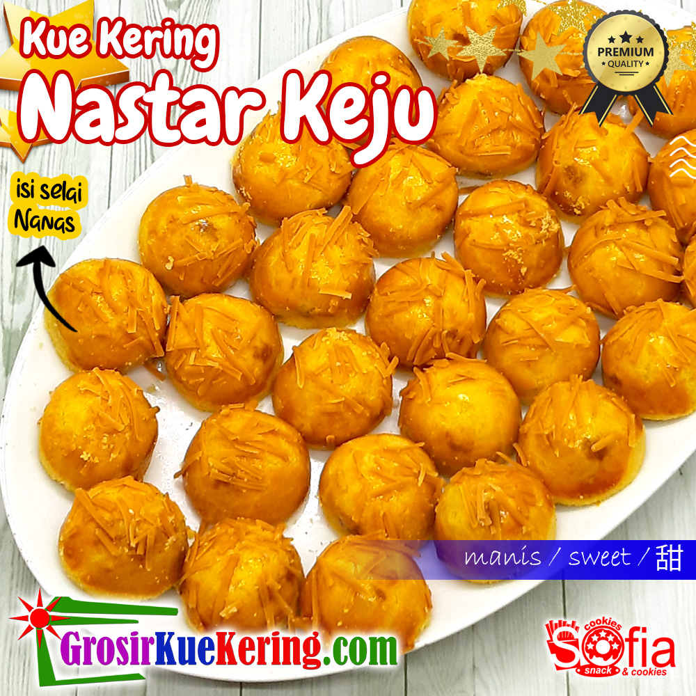 Kue Nastar Keju (stoples +-400gr)