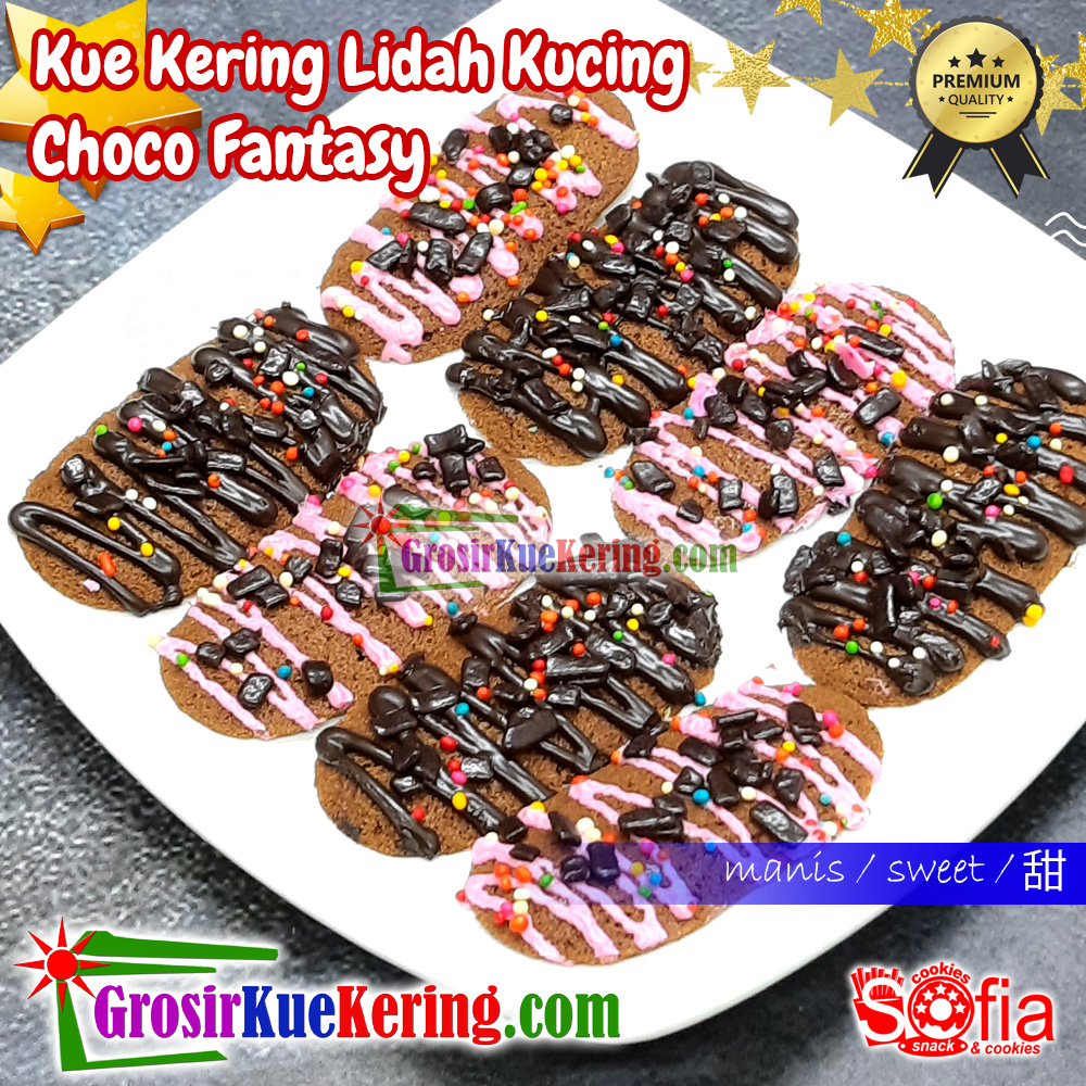 Kue Lidah Kucing Choco Fantasy Sofia Premium (stoples +-340g)