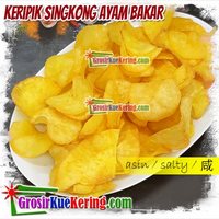 Keripik Singkong Bulat Ayam Lada Hitam  