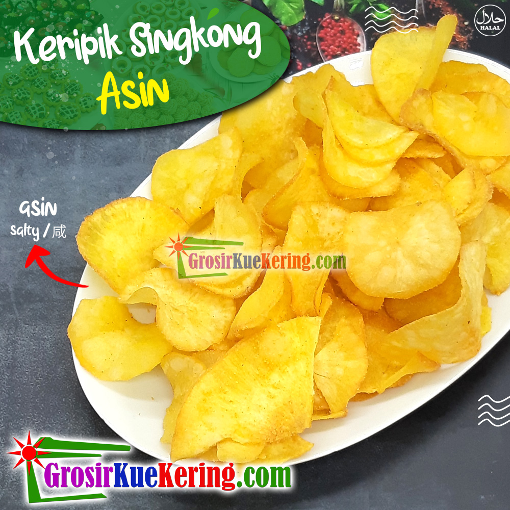 Keripik Singkong Bulat Asin  
