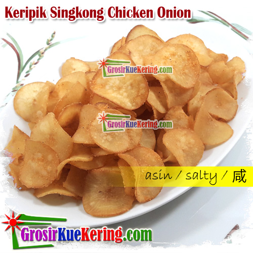 Keripik Singkong Bulat Chicken Onion 