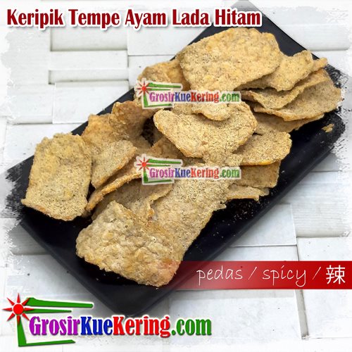 Keripik Tempe Ayam Lada Hitam