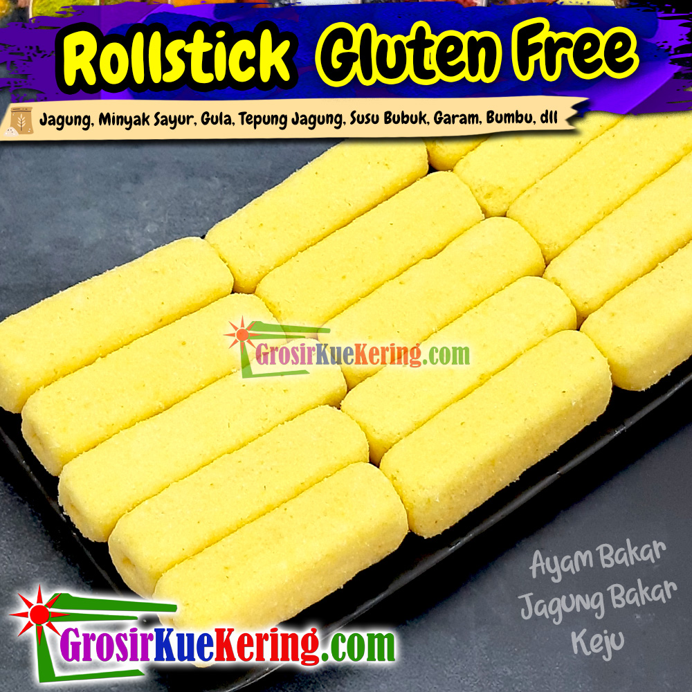 Rollstick Gluten Free rasa Ayam Bakar, Jagung Bakar, Keju (random)