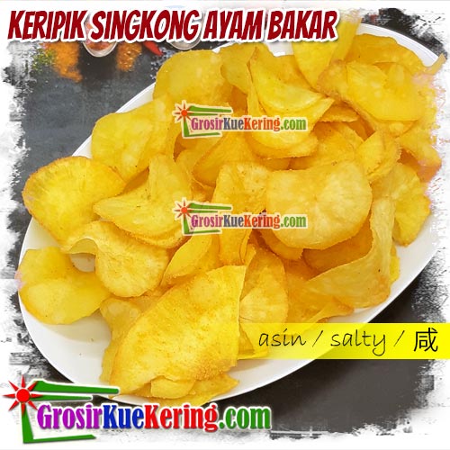 Keripik Singkong Bulat Ayam Lada Hitam  