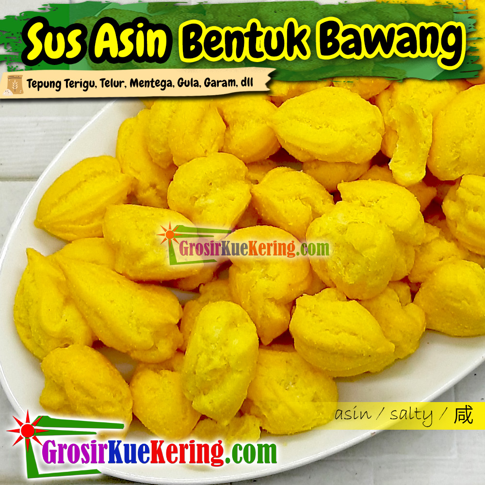 Soes / Sus Asin Bentuk Bawang